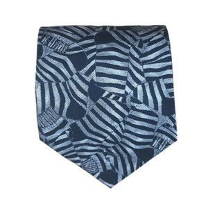 MOSCHINO Black Art Silk Tie ITALY 57"/ 4" EC